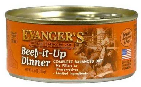 24/5.5 oz. Evanger's Beef It Up Dinner For Cats - Items on Sale Now